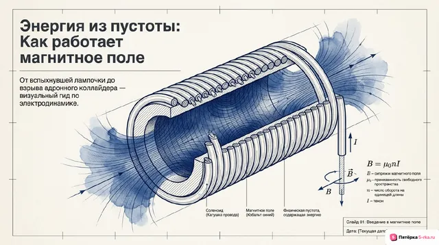 Обложка презентации к уроку «Энергия магнитного поля катушки с током»