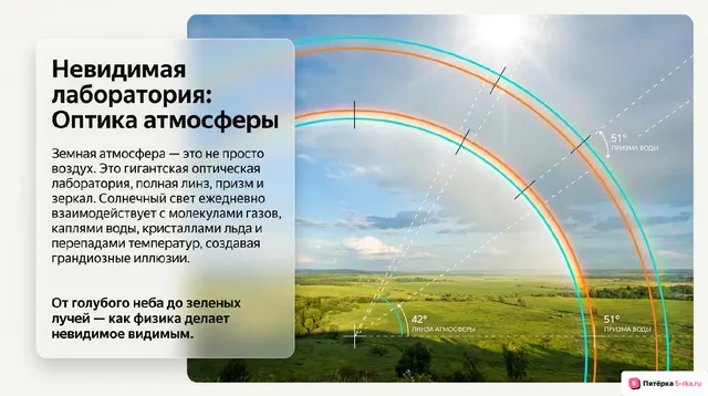 Обложка презентации к уроку «Световые явления в природе»