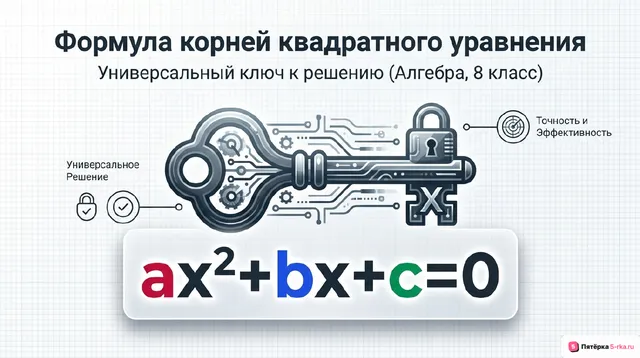 Обложка презентации к уроку «Формула корней квадратного уравнения»