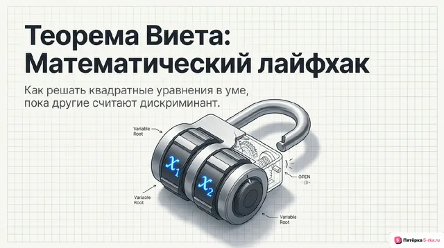 Обложка презентации к уроку «Теорема Виета»