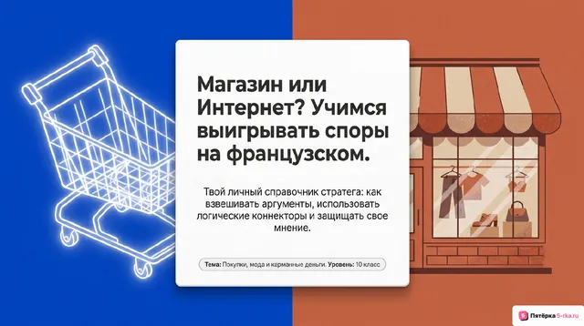Обложка презентации к уроку «Покупки: одежда, обувь и продукты питания»
