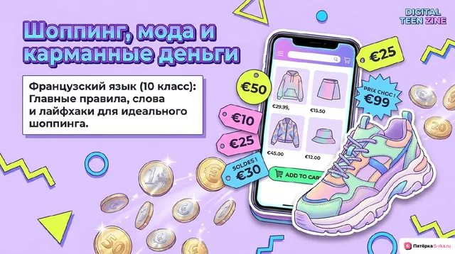 Обложка презентации к уроку «Обобщение по теме "Покупки: одежда, обувь и продукты питания»