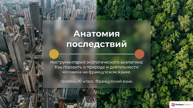 Обложка презентации к уроку «Проблемы экологии»