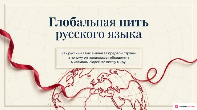 Обложка презентации к уроку «Русский язык и культура за границами России»