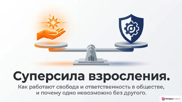 Обложка презентации к уроку «Свобода и ответственность в обществе»