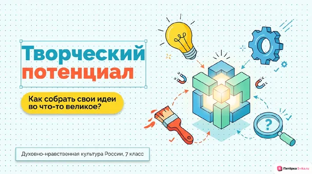 Обложка презентации к уроку «Творческий потенциал человека»