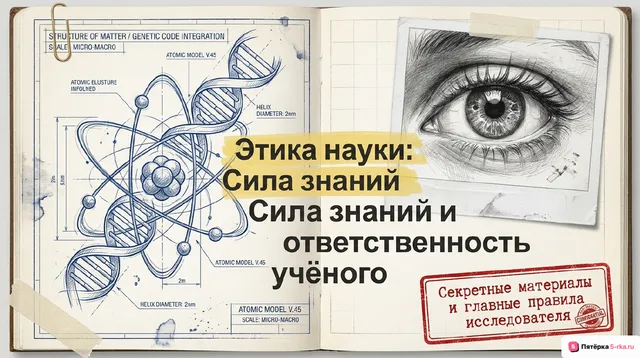Обложка презентации к уроку «Этика науки и социальная ответственность ученого»
