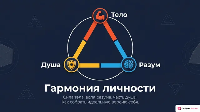 Обложка презентации к уроку «Гармония личности: сила тела, воля разума, честь души»