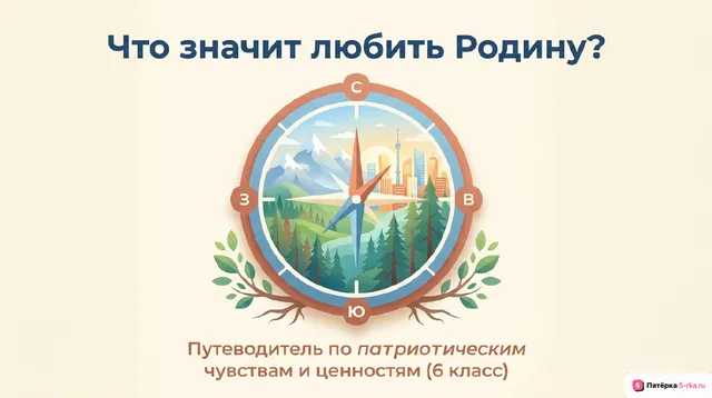 Обложка презентации к уроку «Патриотические чувства и ценности»