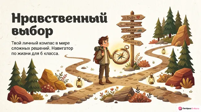 Обложка презентации к уроку «Нравственный выбор и поступки личности»