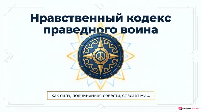 Обложка презентации к уроку «Нравственный кодекс праведного воина»
