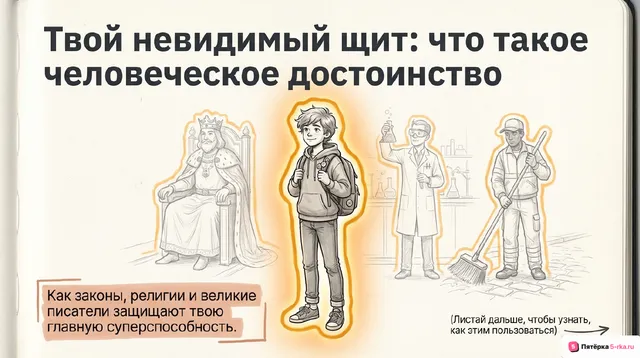 Обложка презентации к уроку «Жизнь и достоинство человека»