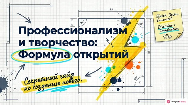 Обложка презентации к уроку «Профессионализм и творчество»