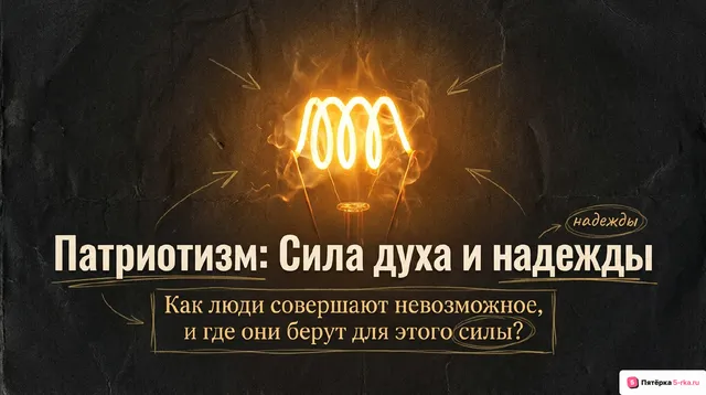 Обложка презентации к уроку «Патриотизм - сила духа и надежды»