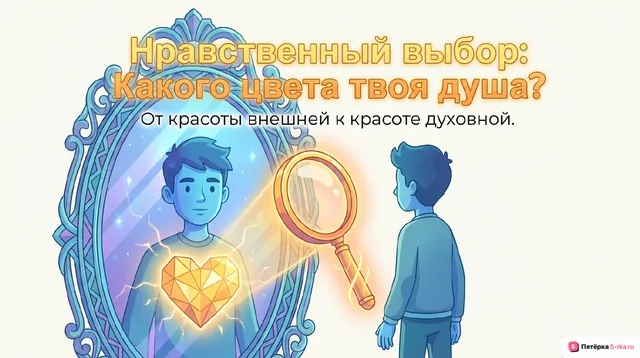 Обложка презентации к уроку «Нравственный выбор: от красоты внешней к красоте духовной»