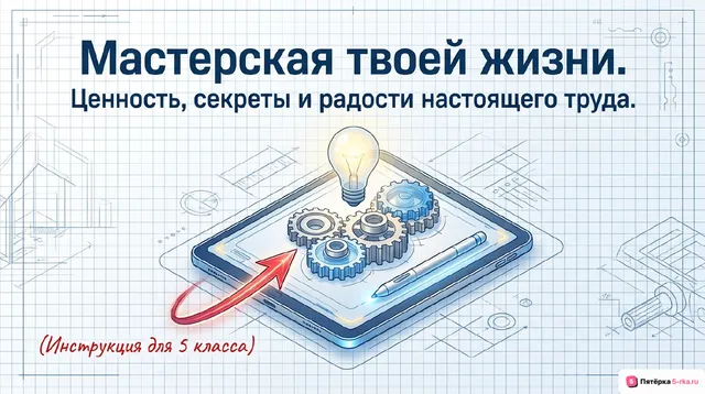 Обложка презентации к уроку «Ценность и радости труда»