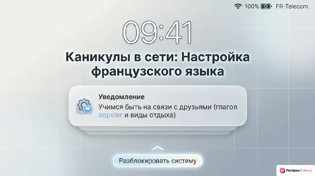 Обложка презентации к уроку «Каникулы в различное время года»