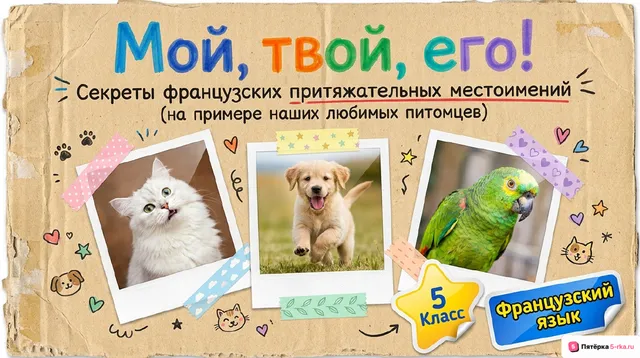 Обложка презентации к уроку «Природа: Дикие и домашние животные в России и в странах изучаемого языка (я и мое домашнее животное)»