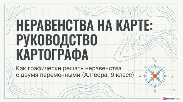 Обложка презентации к уроку «Графическая интерпретация неравенств и систем неравенств с двумя переменными»