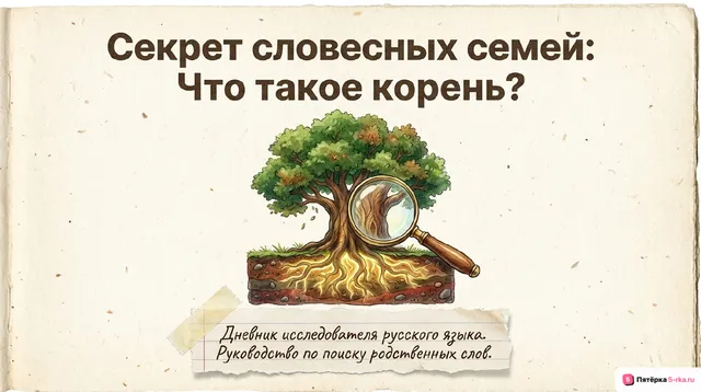 Обложка презентации к уроку «Корень слова: обобщение знаний»