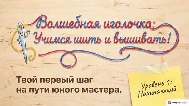 Обложка презентации к уроку «Строчка косого стежка (крестик, стебельчатая)»