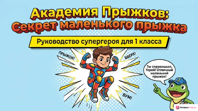 Обложка презентации к уроку «Техника выполнения небольших прыжков в полном приседе»