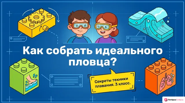 Обложка презентации к уроку «Техника выполнения согласования двигательных действий при плавании»