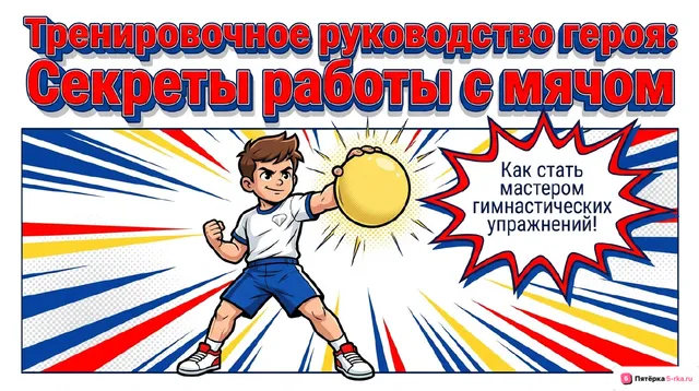 Обложка презентации к уроку «Техника выполнения упражнений с гимнастическими предметами»