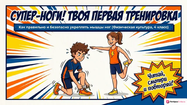 Обложка презентации к уроку «Техника выполнения комплексов упражнений на укрепление мышц ног»