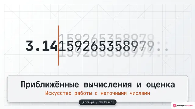 Обложка презентации к уроку «Приближённые вычисления, правила округления, прикидка и оценка результата вычислений»
