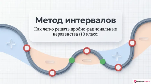 Обложка презентации к уроку «Метод интервалов»