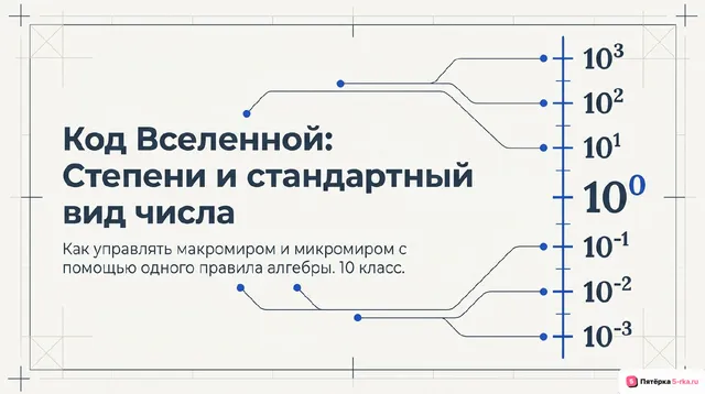 Обложка презентации к уроку «Степень с целым показателем»