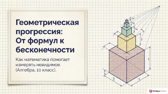 Обложка презентации к уроку «Арифметическая и геометрическая прогрессии»