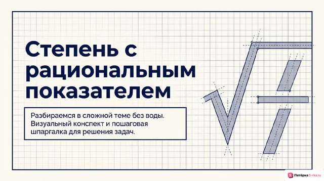 Обложка презентации к уроку «Степень с рациональным показателем»