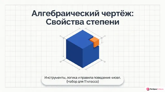 Обложка презентации к уроку «Свойства степени»