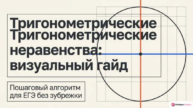 Обложка презентации к уроку «Примеры тригонометрических неравенств»