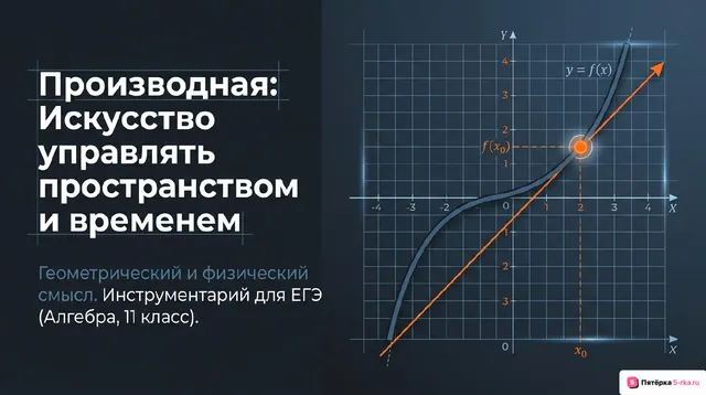 Обложка презентации к уроку «Геометрический и физический смысл производной»