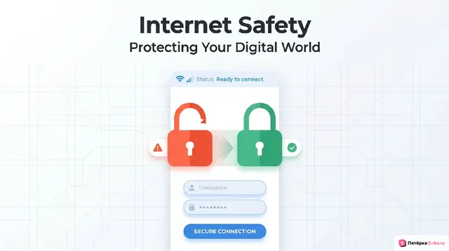 Обложка презентации к уроку «Интернет-безопасность»