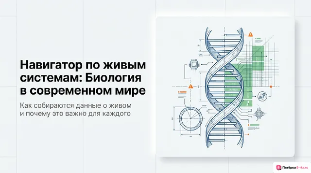 Обложка презентации к уроку «Биология в системе наук»