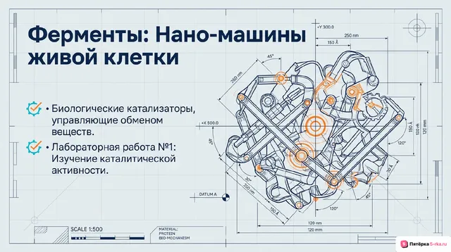 Обложка презентации к уроку «Ферменты — биологические катализаторы»