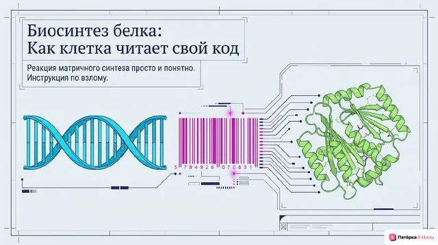 Обложка презентации к уроку «Биосинтез белка»