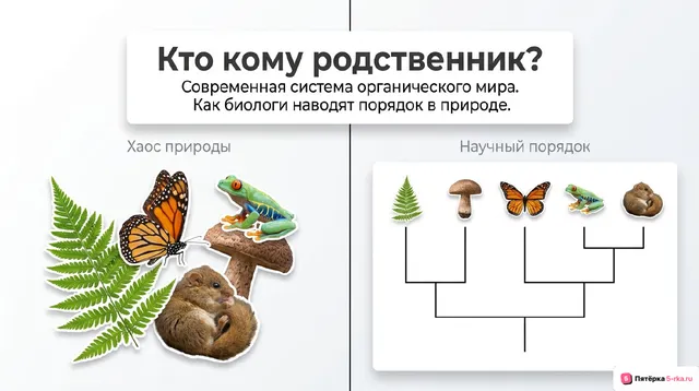 Обложка презентации к уроку «Современная система органического мира»