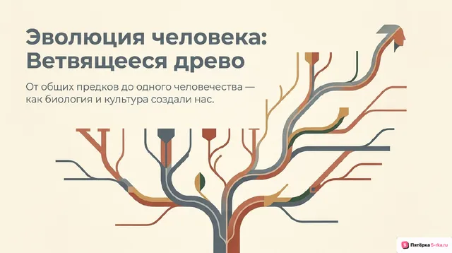 Обложка презентации к уроку «Основные стадии эволюции человека»
