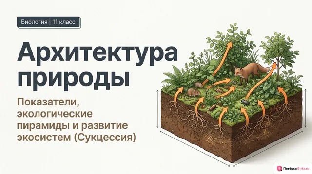 Обложка презентации к уроку «Основные показатели экосистемы»