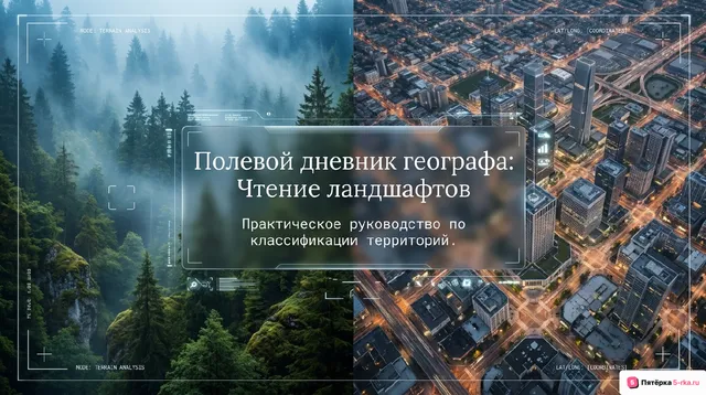 Обложка презентации к уроку «Естественный и антропогенный ландшафты»