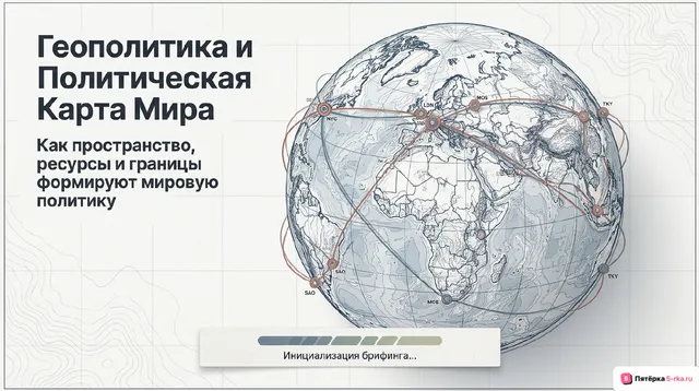 Обложка презентации к уроку «Теоретические основы геополитики как науки»