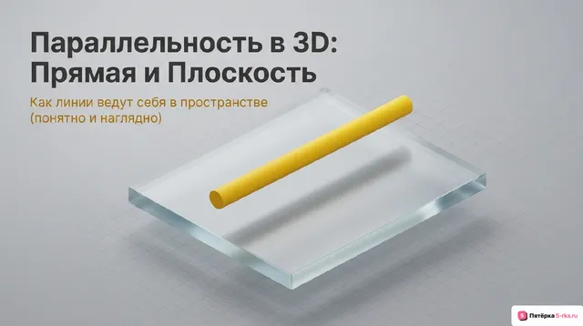 Обложка презентации к уроку «Параллельность прямых и плоскостей в пространстве: Параллельность прямой и плоскости»