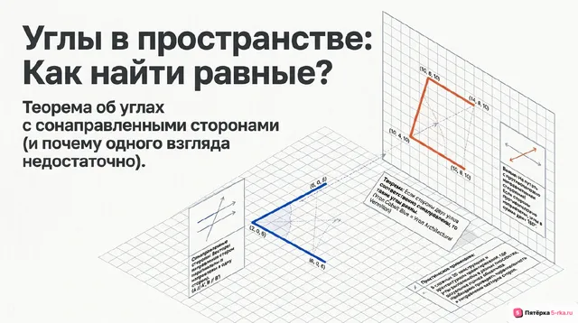 Обложка презентации к уроку «Углы с сонаправленными сторонами»
