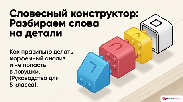 Обложка презентации к уроку «Морфемный анализ слов»