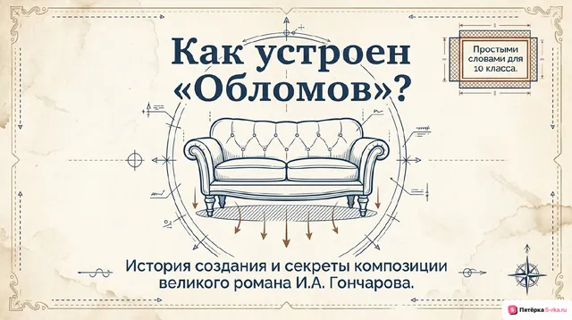 Обложка презентации к уроку «История создания романа «Обломов»»